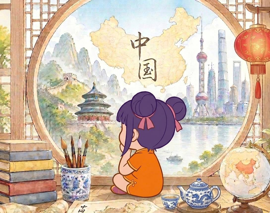 Xiao Wei guarda la Cina