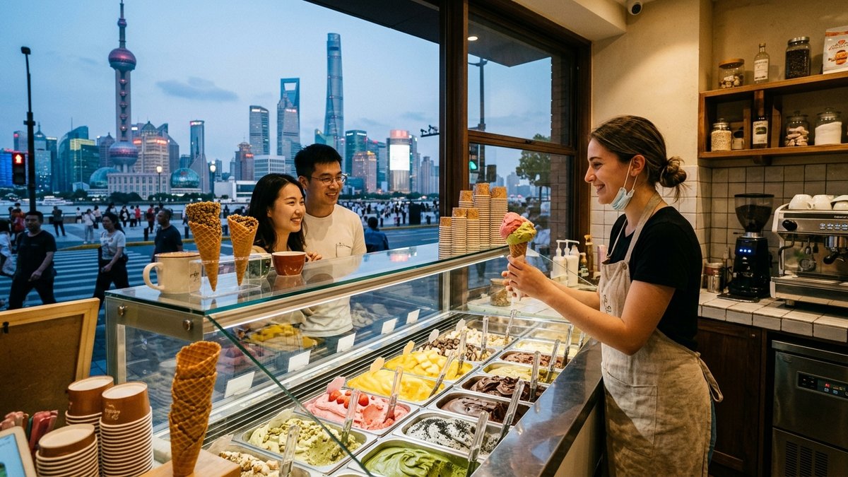 Cosa pensano i cinesi del gelato? Il ponte Italia-Cina passa anche dal cono